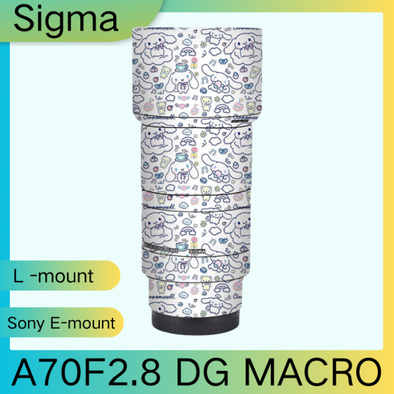 Lentes Sigma A70F2.8 DG MACRO - Pele câmera, adesivo câmera - com alta resistência a arranhões, à prova d'água e com design elegante.